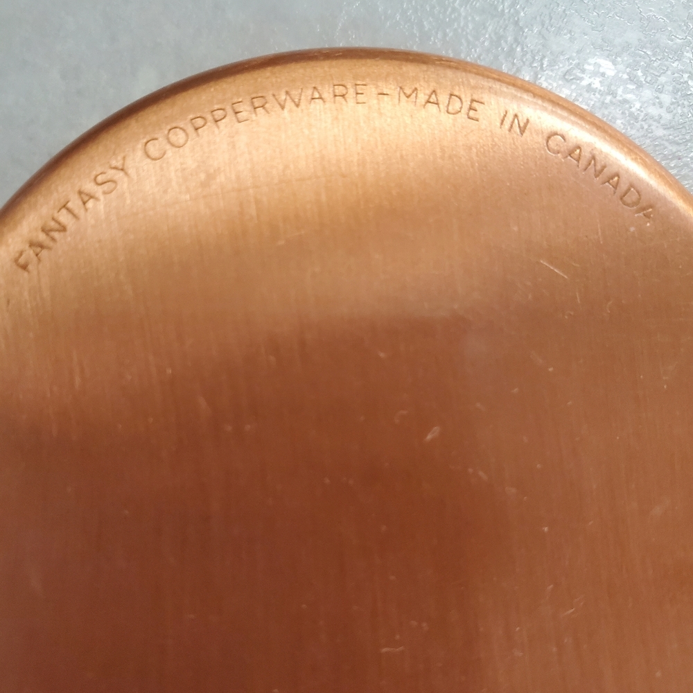 Fantasy Copperware Vintage Coasters Set of 4 Hand Wrought in Canada - Picture 3 of 4